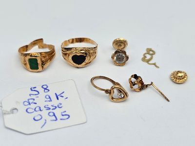 beaucoup de bagues et de boucles d'oreilles posées sur une table