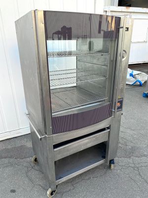 Meuble mobile de présentation / distribution de plats chauds…