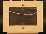 an image of a wooden easel with a piece of wood on it