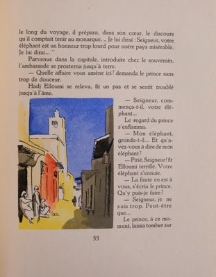 illustration of an open book with a picture of a person walking down a street