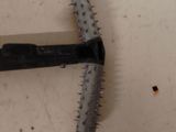 a toothbrush that is laying on the floor