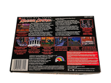 a back cover of a video game with a picture of a building