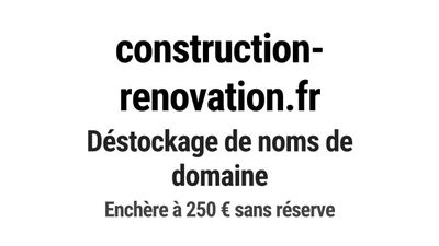 Nom de domaine construction-renovation.