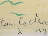 drawing of a wave on a piece of paper with writing on it