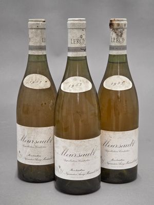 3 B Meursault, Leroy, 1983. Niveaux 5 mm et 1,5 cm sous caps… - Photo 1