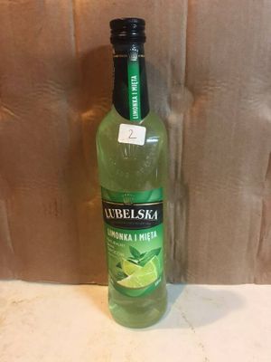 a bottle of alcohol that is sitting on a counter