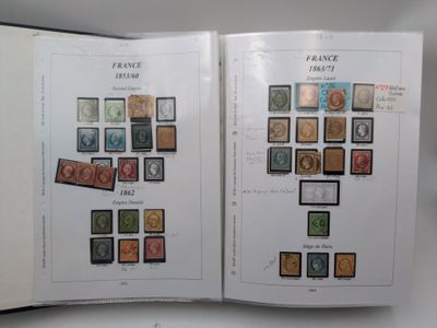 two pages of a book with a picture of stamps on them