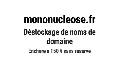 Nom de domaine mononucleose.fr.