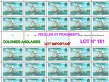 the stamps are all different colors and sizes of ships