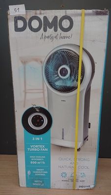 Refroidisseur d'air DOMO DO152A, 89,5 cm , 110 W, Noir et ar…