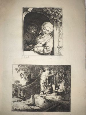 un vieux livre contenant deux photos d'une femme et d'un homme