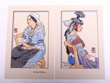 deux photos d'une femme assise sur une chaise