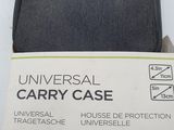 a box of universal carry case on a white surface