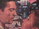 une affiche de film représentant un homme et une femme en train de s'embrasser