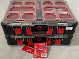 the milwaukee tool box is open and ready to be used