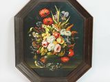 une image d'une peinture de fleurs dans un vase