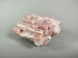 pink tourmaline on a white background
