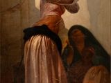 an image of a painting of a woman holding a baby