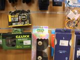 many different items on the shelf in the store