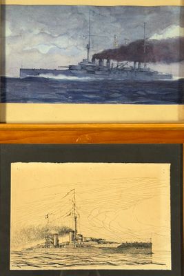 Pierre LECONTE (1894-1946). Cuirassés.