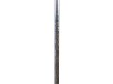 an image of a white table lamp on a metal base