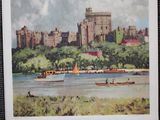the castles of britain poster hanging on a wall in a room