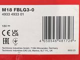 a red box with a barcode on it