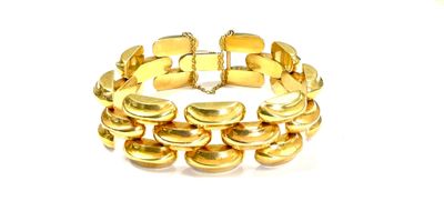 Bracelet Gourmette Plaqué Or 18k – Vintage Et Élégant