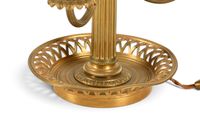 LAMPE BOUILLOTTE (grande) en laiton et bronze, éclairée par … (photo 3)