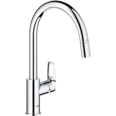 grohe concetto single handle pull out spray kitchen faucet