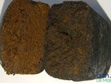 a piece of bread that has been cut in half