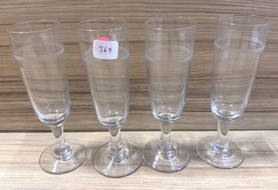 Service de 10 Flutes à Champagne en verre (1 éclat) H16cm