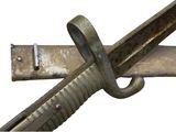 a close up of a knife with a metal handle