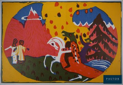 an image of a painting of a man and a woman in a landscape