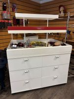 Meuble de présentation en mélaminé blanc ( deux commodes sép…