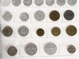 a lot of coins that are sitting in a bag