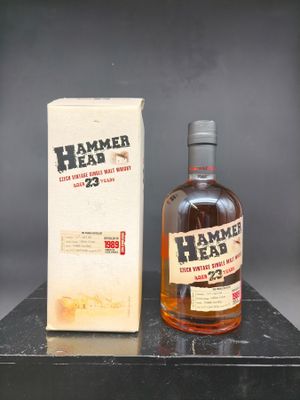 1 Bt WHISKY HAMMER HEAD 23 ANS(coffret d'origine) Single Mal…