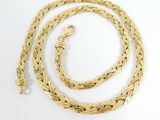 an image of a gold chain with a clasp on a white background