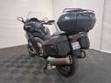 a motorcycle that is parked in a room