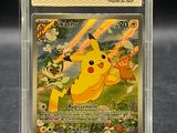 gros plan d'une carte pokemon dans un étui en plastique