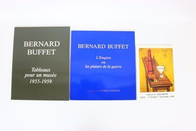 Ensemble de trois ouvrages : - BUFFET (Bernard). Exposition …