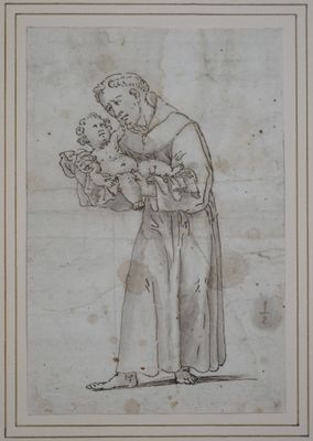 École italienne, XVIIe siècle Saint Antoine de Padoue et l’E…