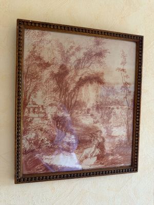 a picture of a painting hanging on the wall