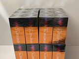 four boxes of electric hair products sitting on top of a table