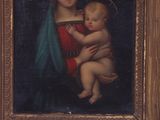an image of a painting of a woman holding a baby