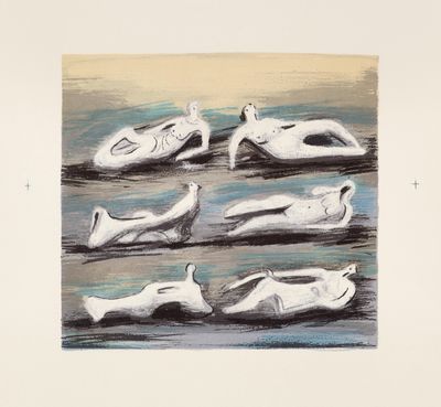a drawing of a group of ducks swimming in the water