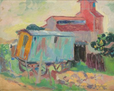 Simone COLOMBIER (1903-1984). La roulotte.