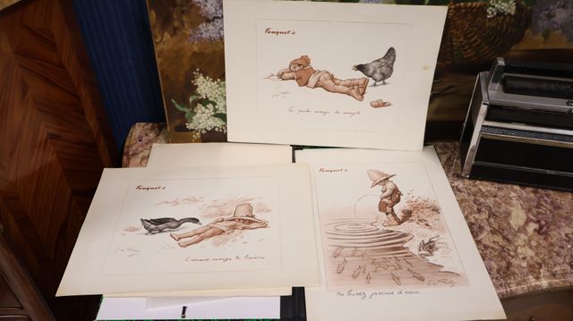 Ensemble de 3 Menus du FOUQUET'S 1981 ;