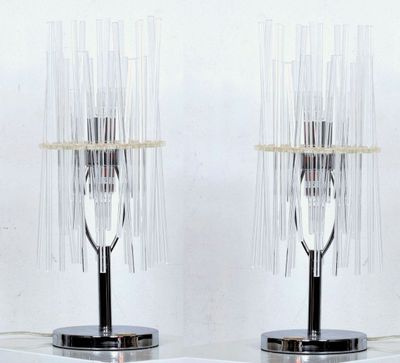 KARE DESIGN, éditeur. Paire de lampes de chevet modèle "Glac…