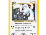 a close up of a pokemon card on a white surface